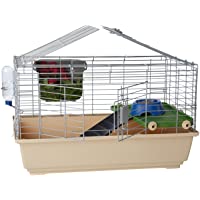 Amazon Basics – Jaula hábitat para animales pequeños con accesorios- 81 x 55 x 46 cm- Estándar